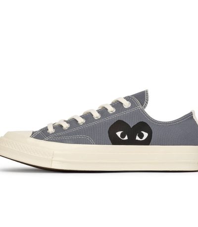 comme des garcons play x converse chuck taylor all star 70 low grey  171849c